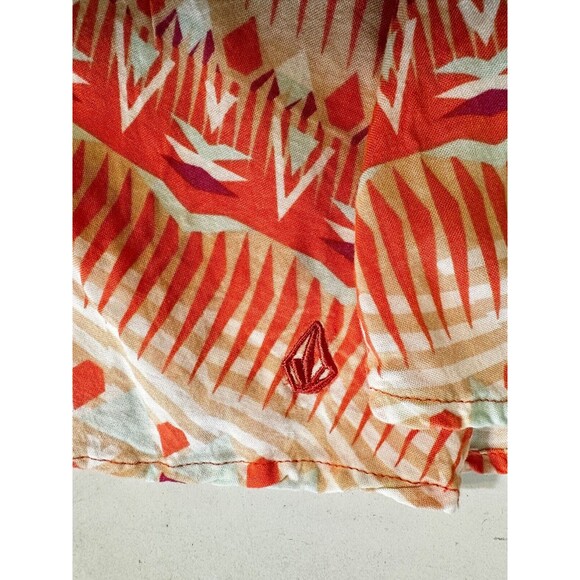 Volcom Quincy Davis Mini Dress Size‎ L Aztec Lightweight - Picture 12 of 12